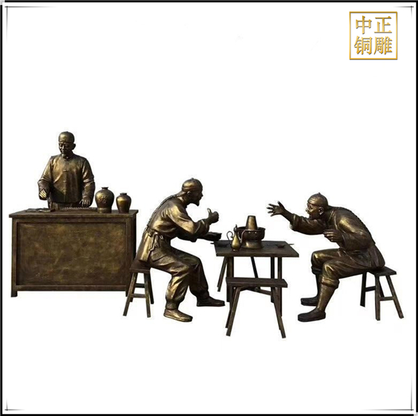 喝酒劃拳銅雕塑.jpg 喝酒劃拳銅雕塑.jpg
