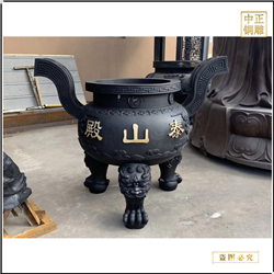 批發銅香爐圓形帶蓋香爐