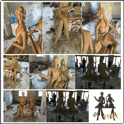 情侶人物雕塑鑄造廠(chǎng)家制作